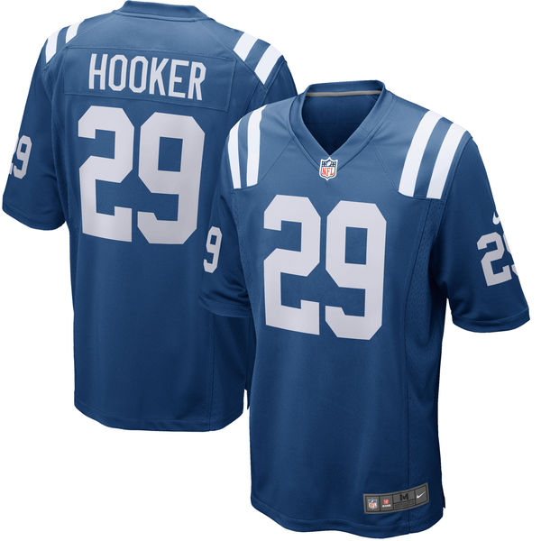 Customized Men Indianapolis Colts 29 Malik Hooker Nike Royal 2017 Draft Pick Game Jersey